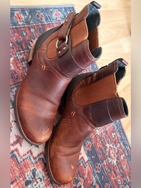 Merrell Oak Leather Chelsea Boots Brown Harness Ankle Boot Women’s 7